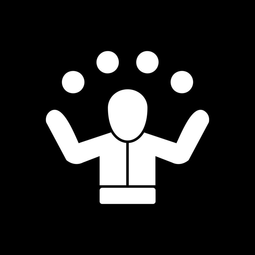 Juggling Vector Icon Design