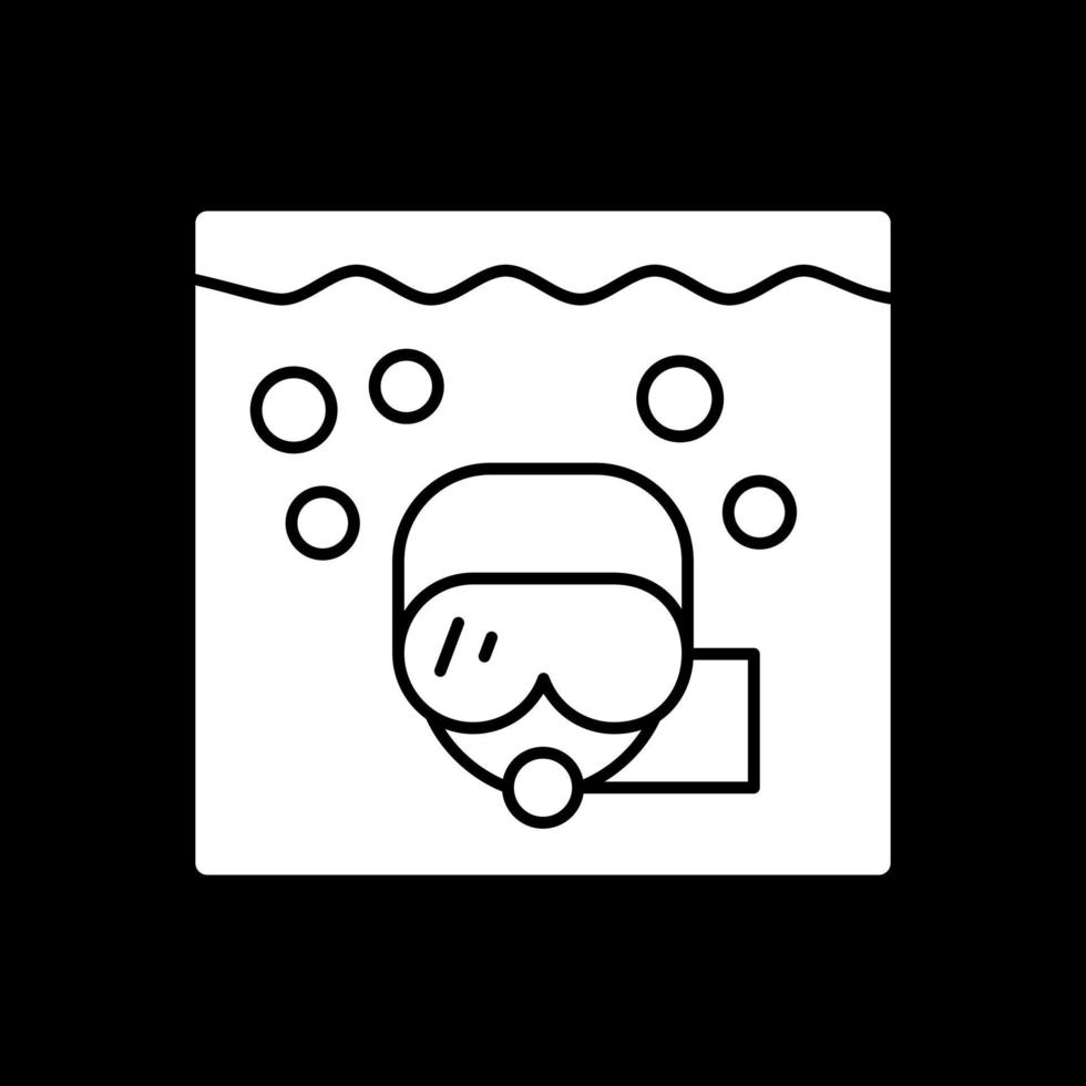 Snorkeling Vector Icon Design