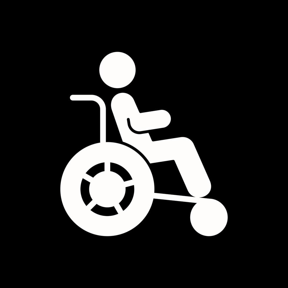 Disability Vector Icon Design