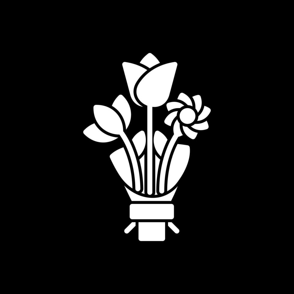 diseño de icono de vector de ramo de flores