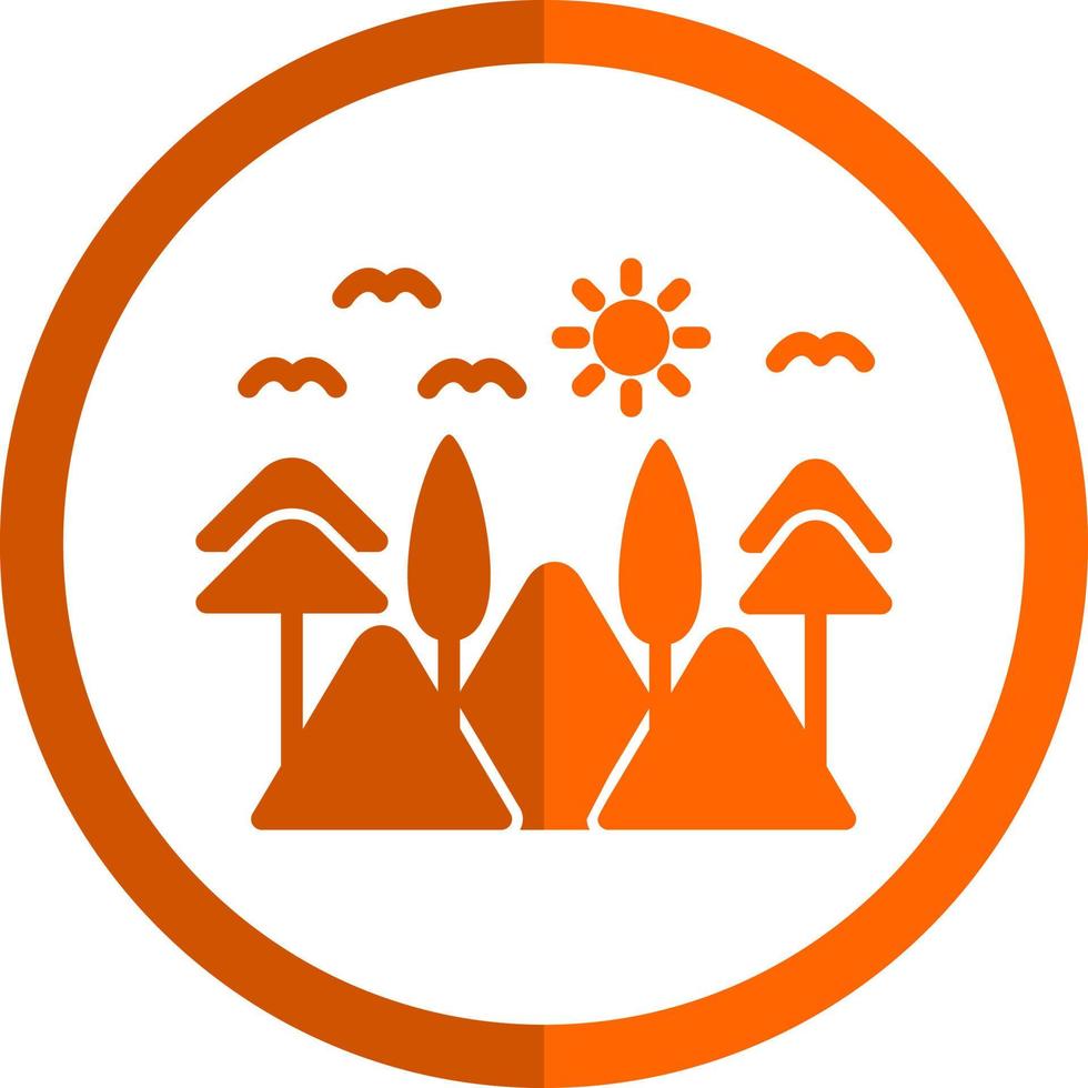 Lanscape Vector Icon Design