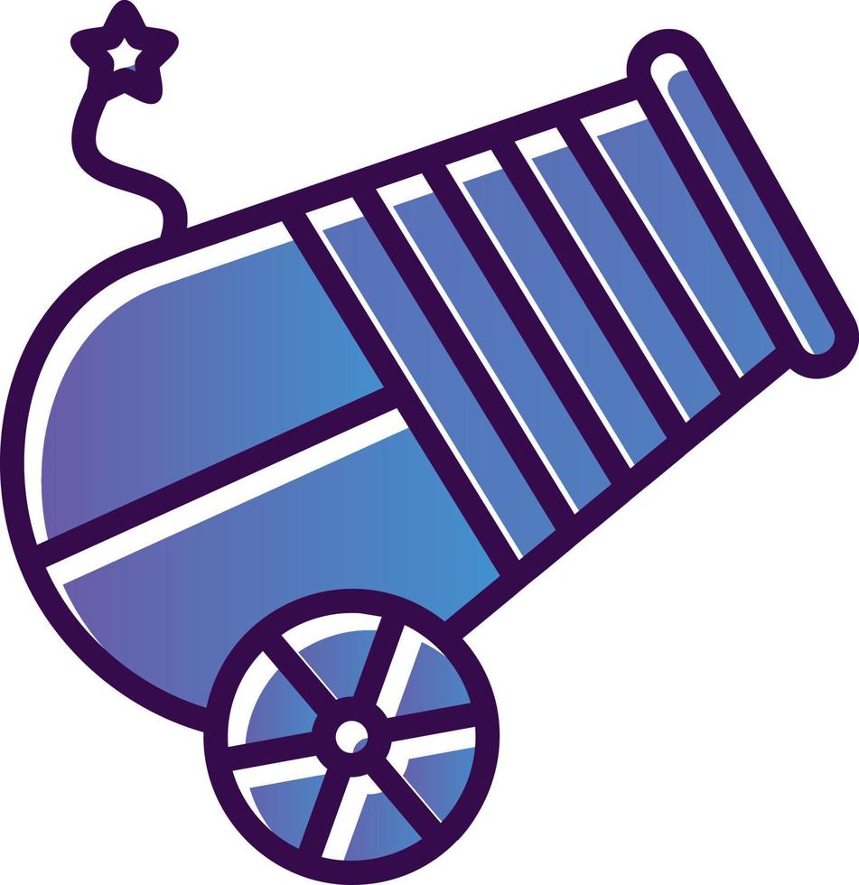 Circus Canon Vector Icon Design