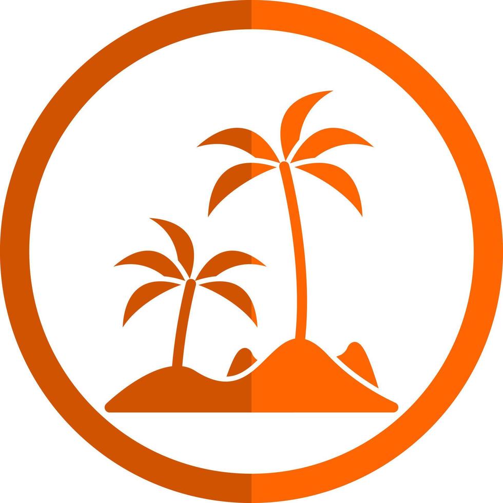 Island Vector Icon Design