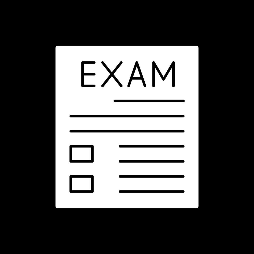 diseño de icono de vector de examen