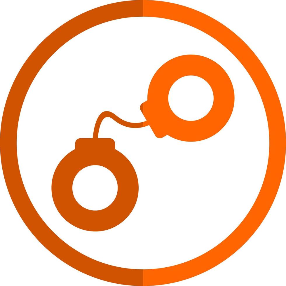 Handcuffs Vector Icon Design