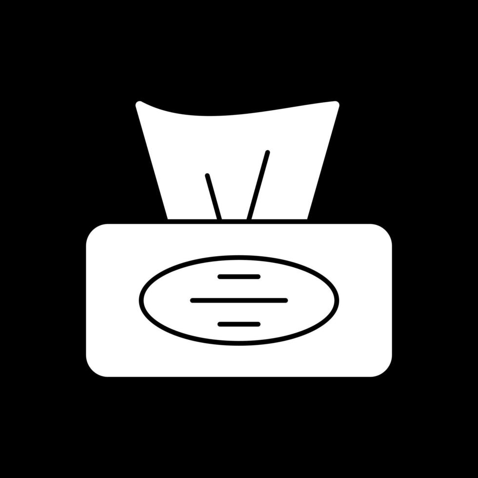 Tissue Box Vector Icon Design