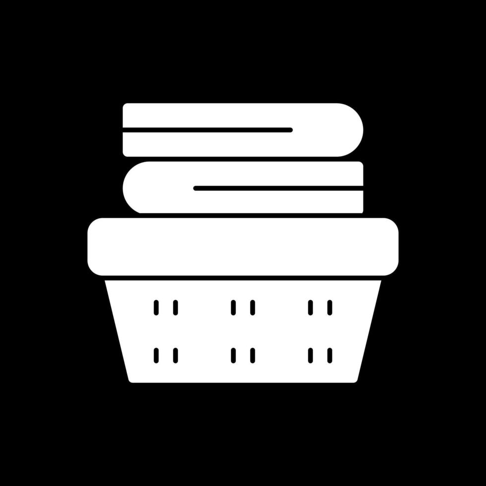 Laundry Basket Vector Icon Design