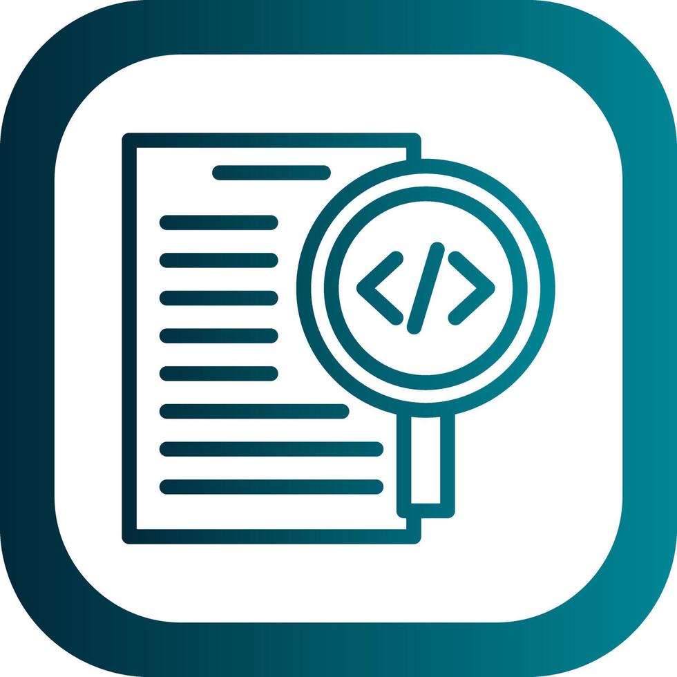 Code Review Vector Icon Design