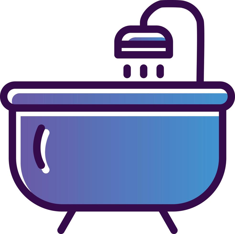 Bathtub Vector Icon Design