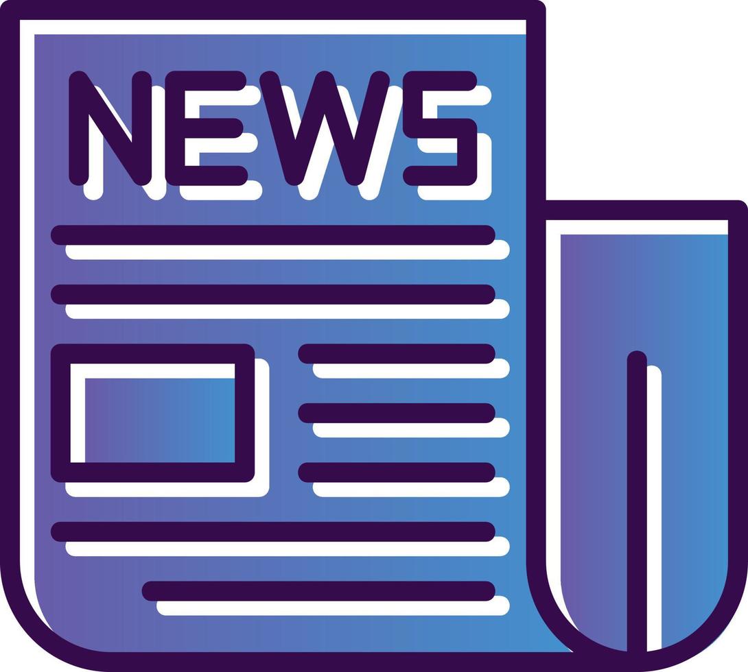 News Paper Vector Icon Design