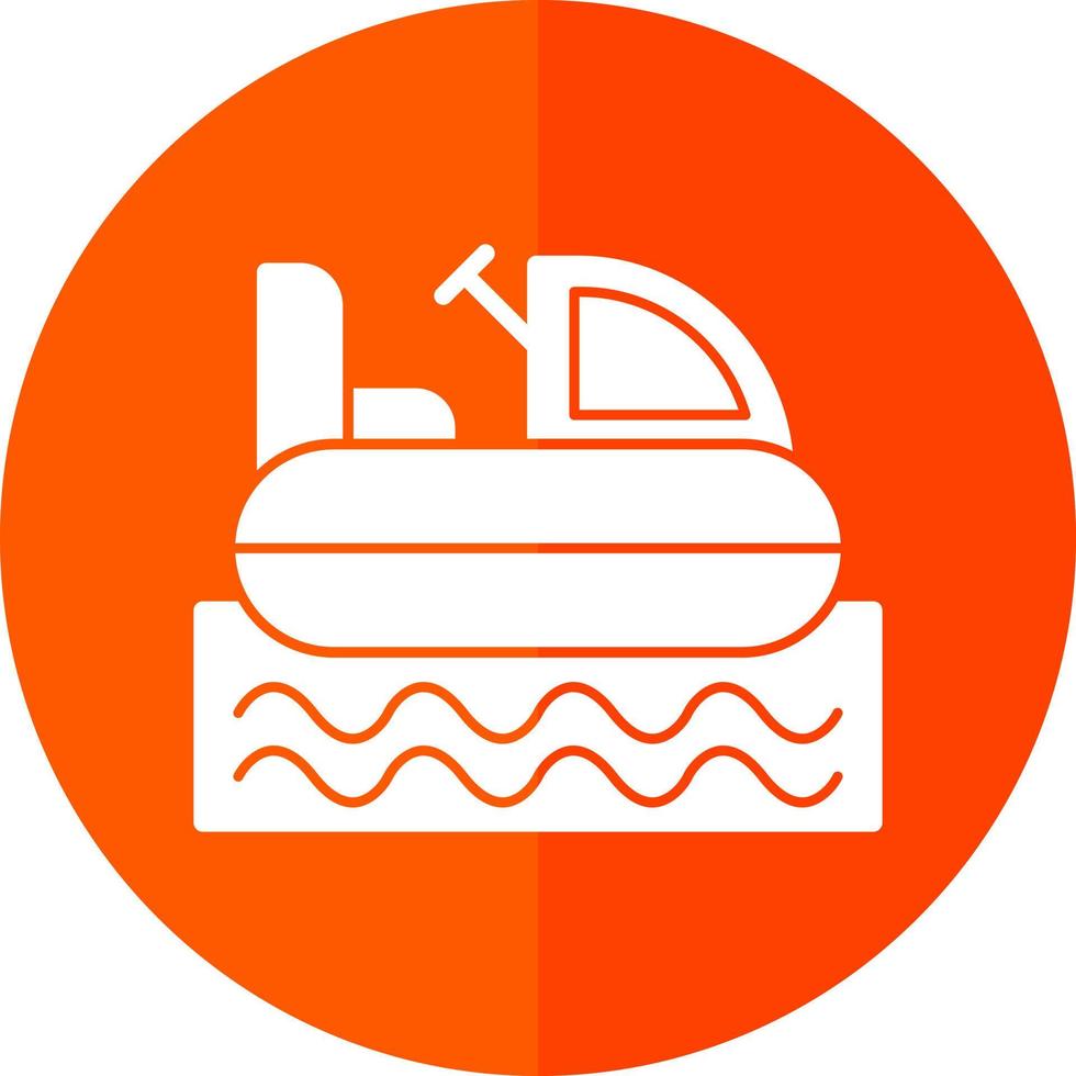 Bumper Boat Vector Icon Design