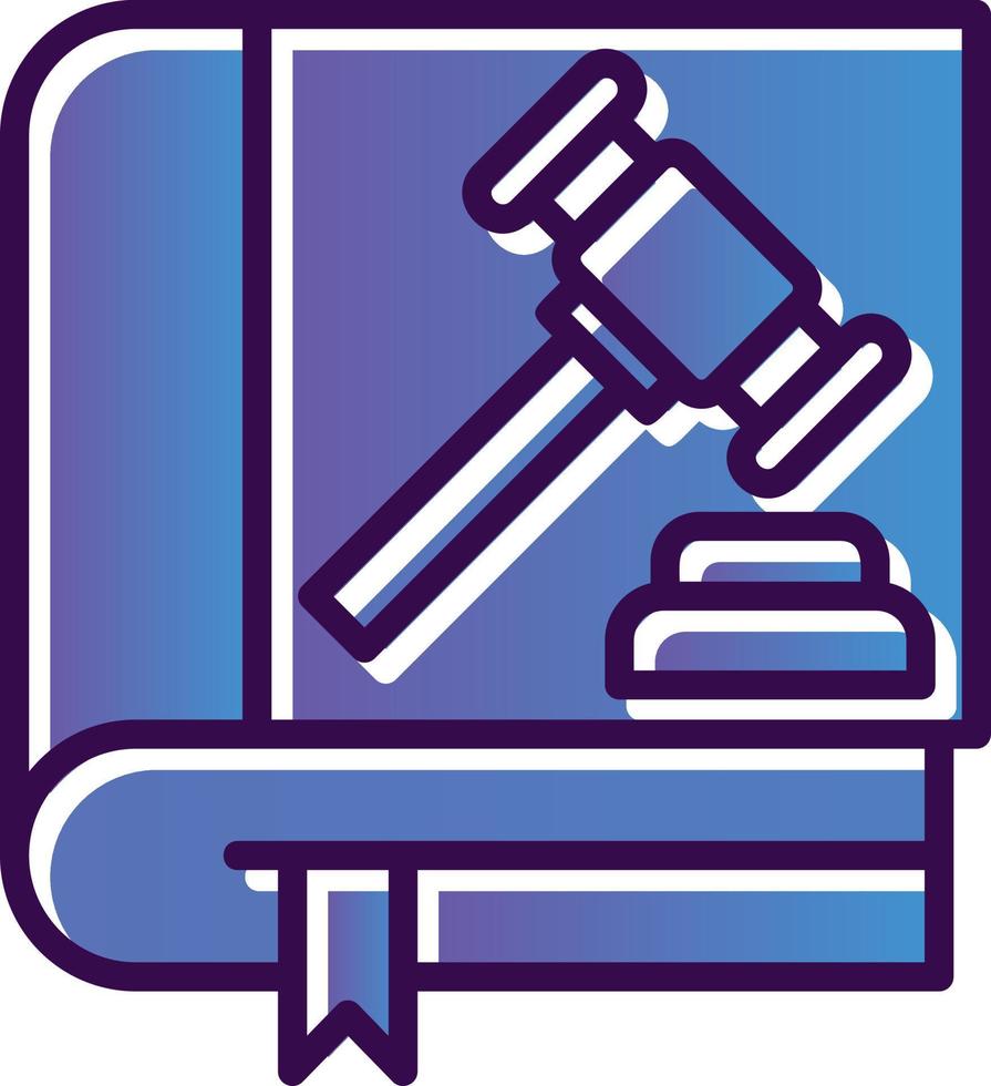 Law Book Vector Icon Design