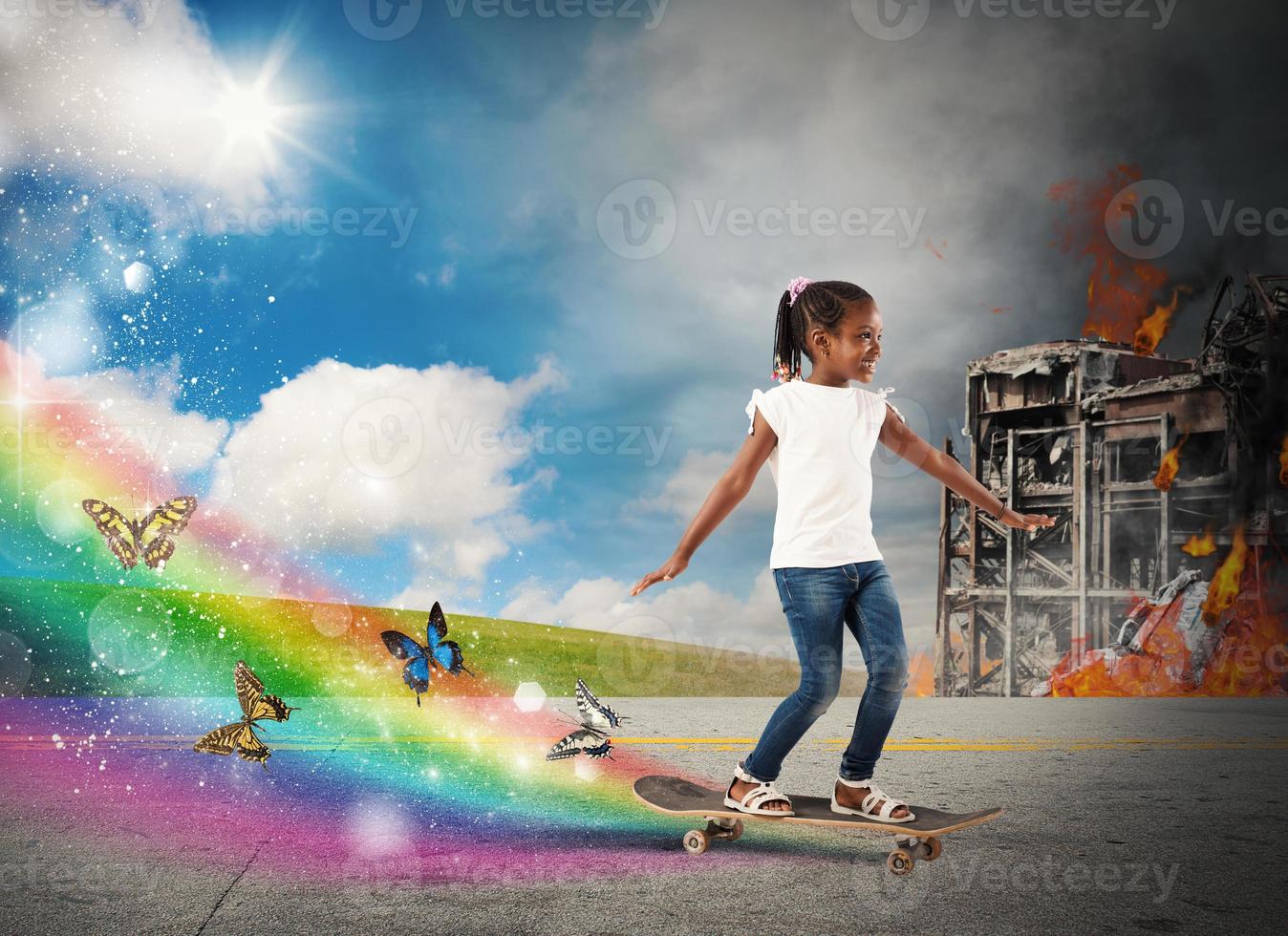 Peace trail concept photo
