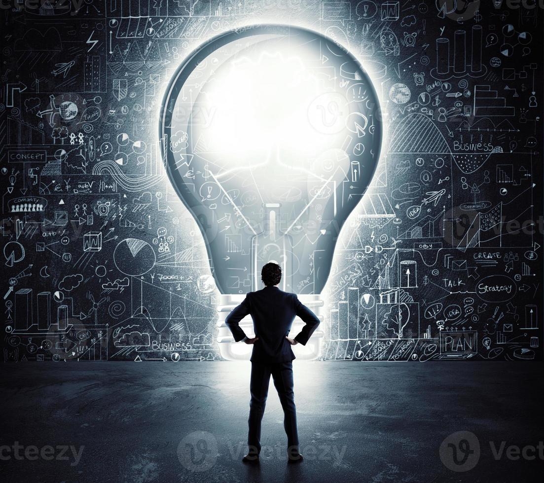 Lightbulb door concept photo
