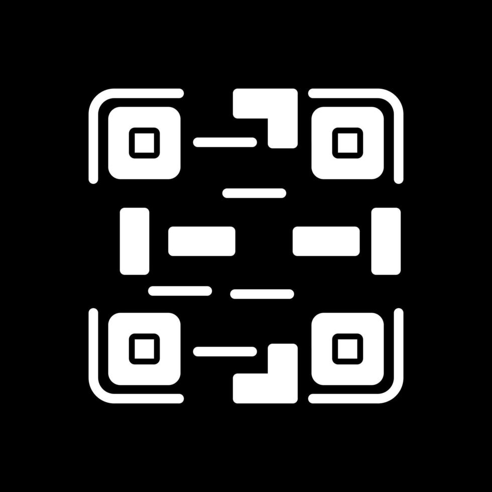 diseño de icono de vector de código qr