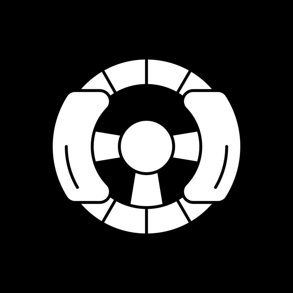Steering Wheel Vector Icon Design