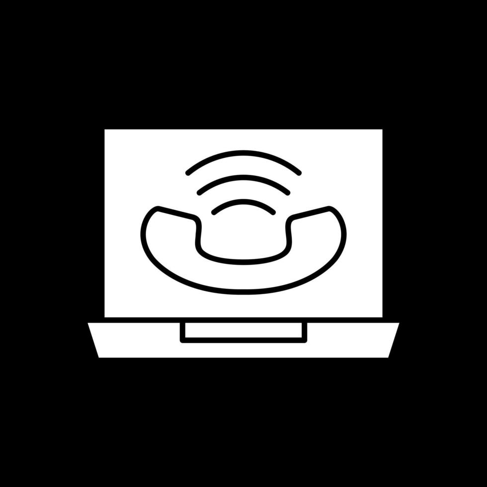 Online Call Vector Icon Design
