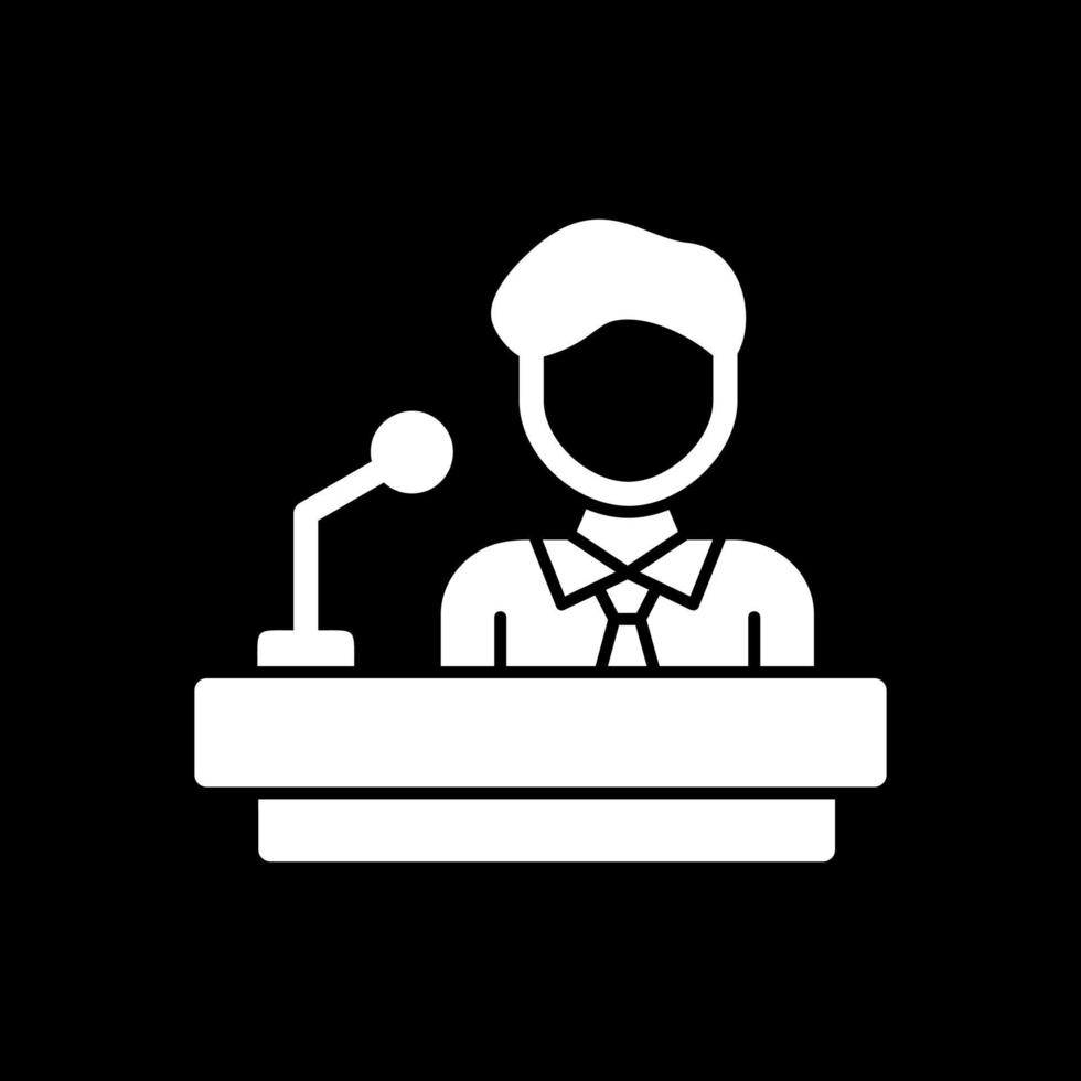 News Reporter Vector Icon Design