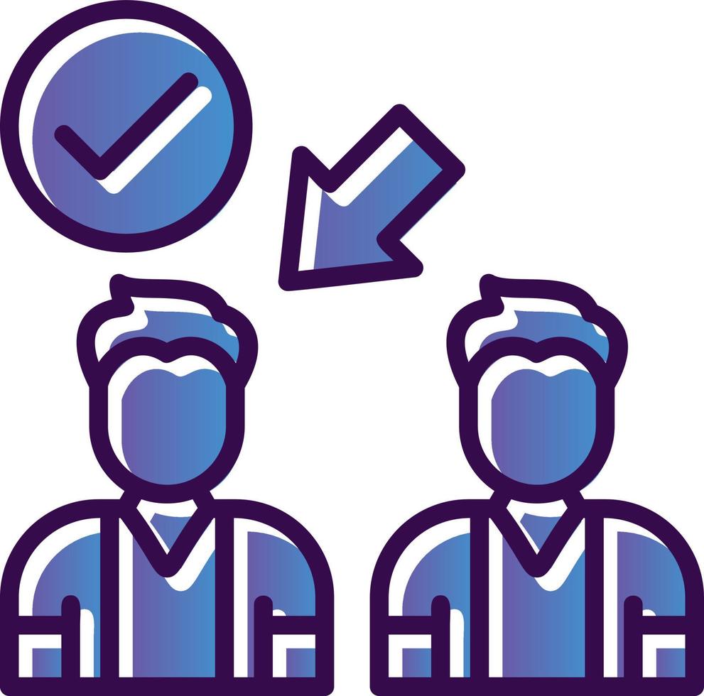 Elected,selected Vector Icon Design