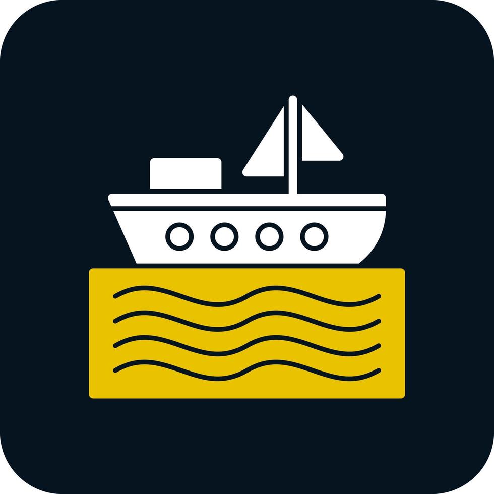 diseño de icono de vector de barco