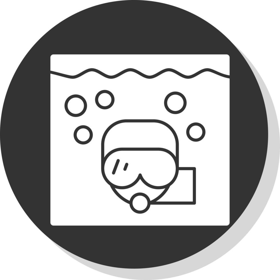 Snorkeling Vector Icon Design