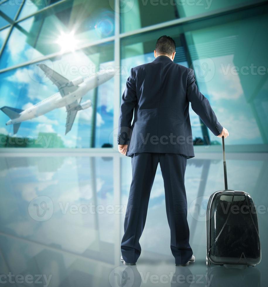 Businessman at the airport photo