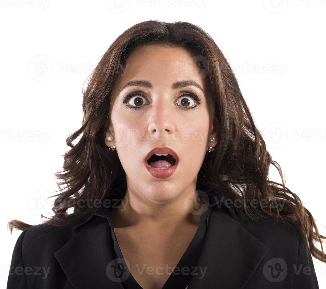 Woman with Shocked expression photo