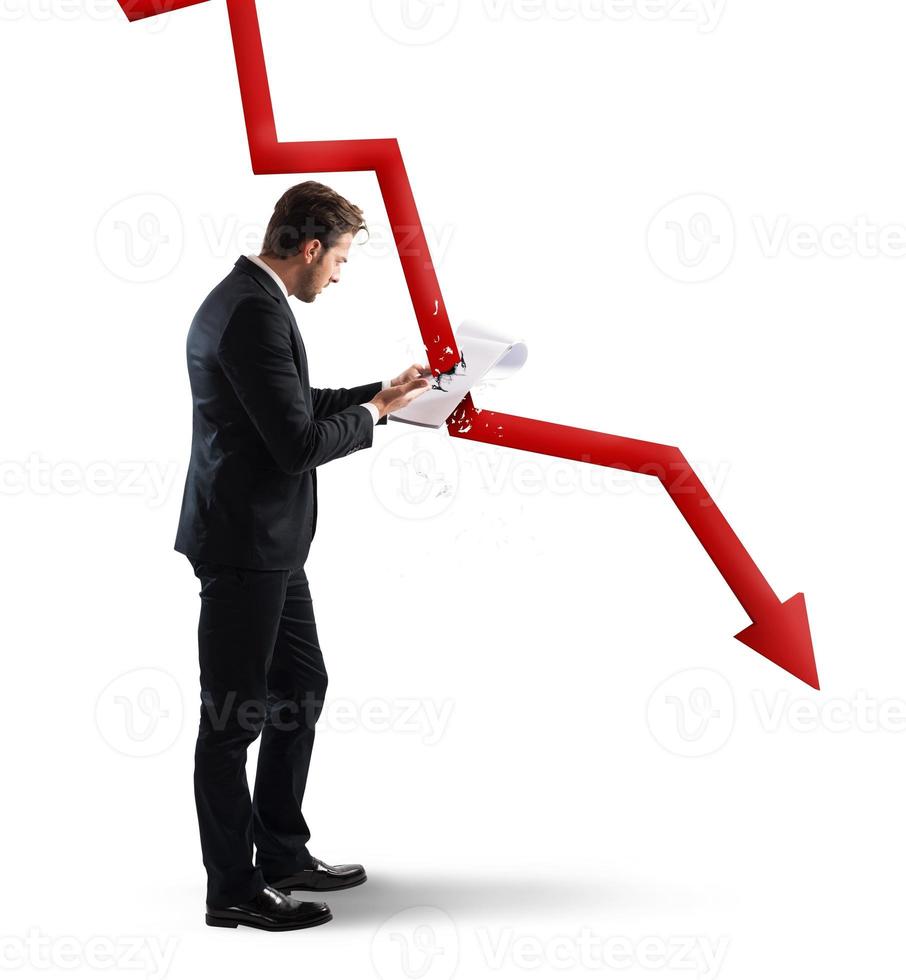 Crisis analysis concept photo