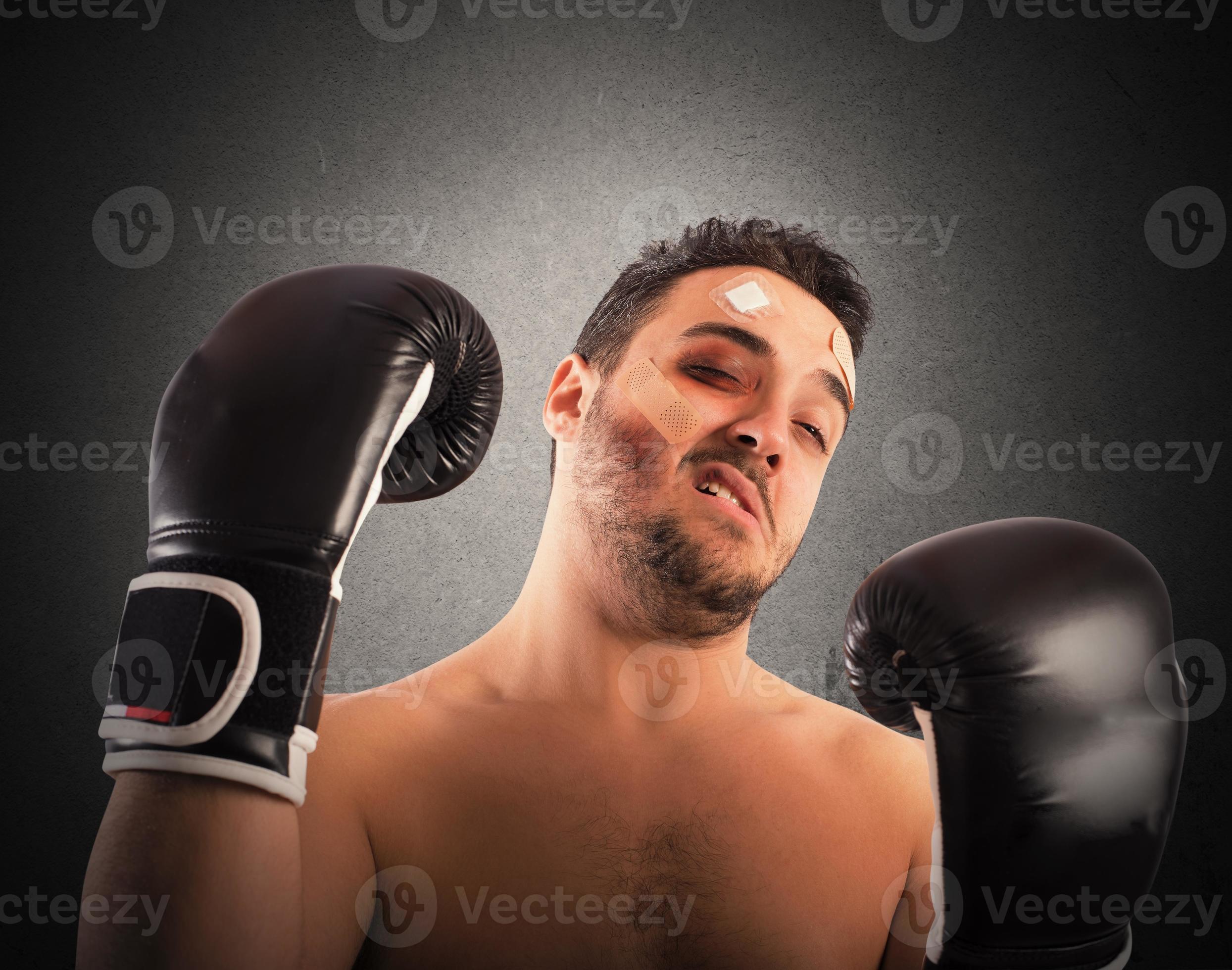 Injured boxer man closeup 21202438 Stock Photo at Vecteezy