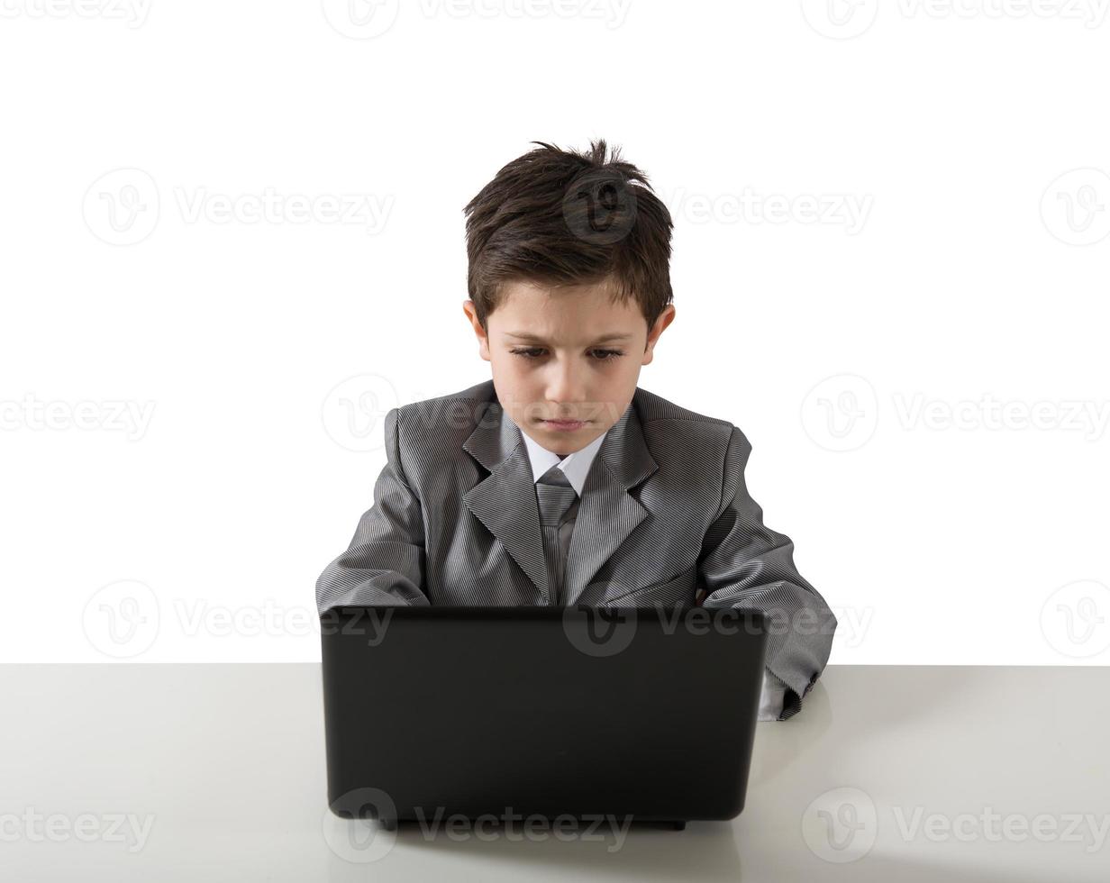 Young boy in business photo