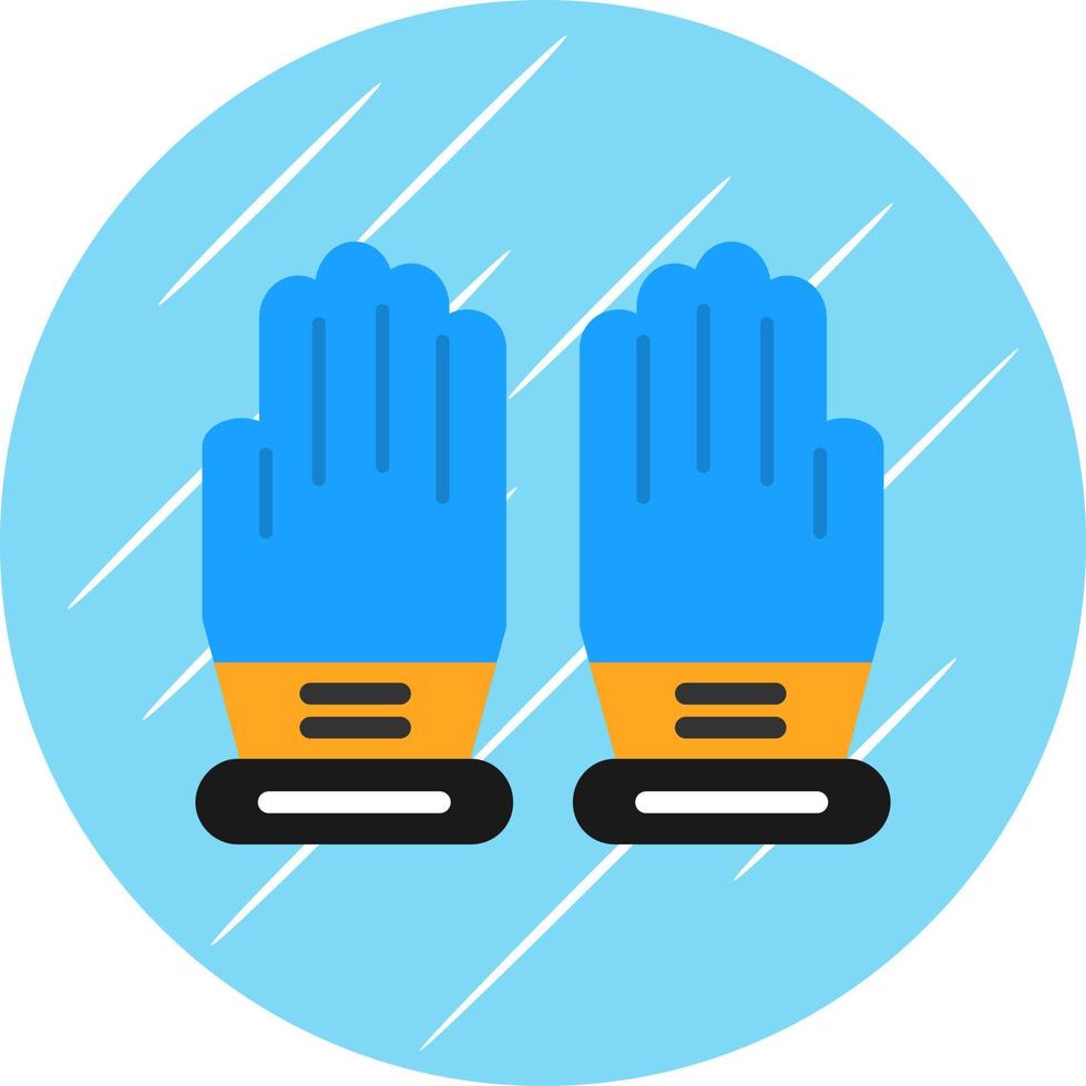 guantes, vector, icono, diseño vector