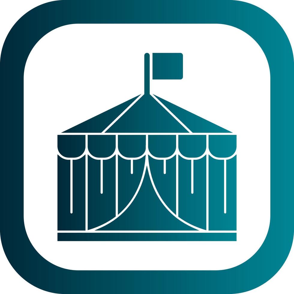 Circus Tent Vector Icon Design