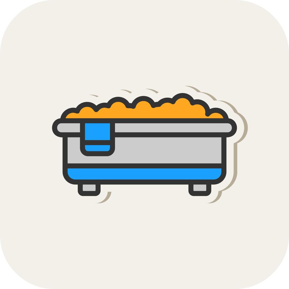 Bath Tub Vector Icon Design