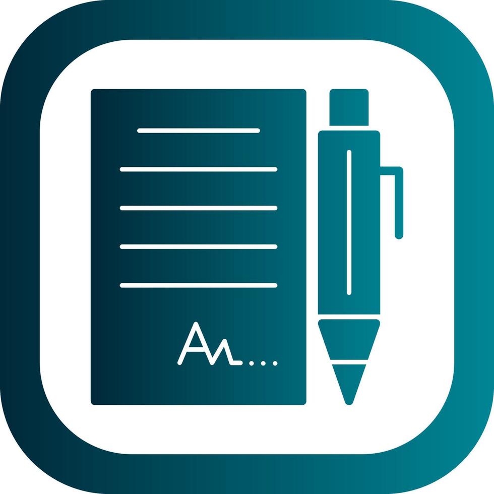 Signature Vector Icon Design