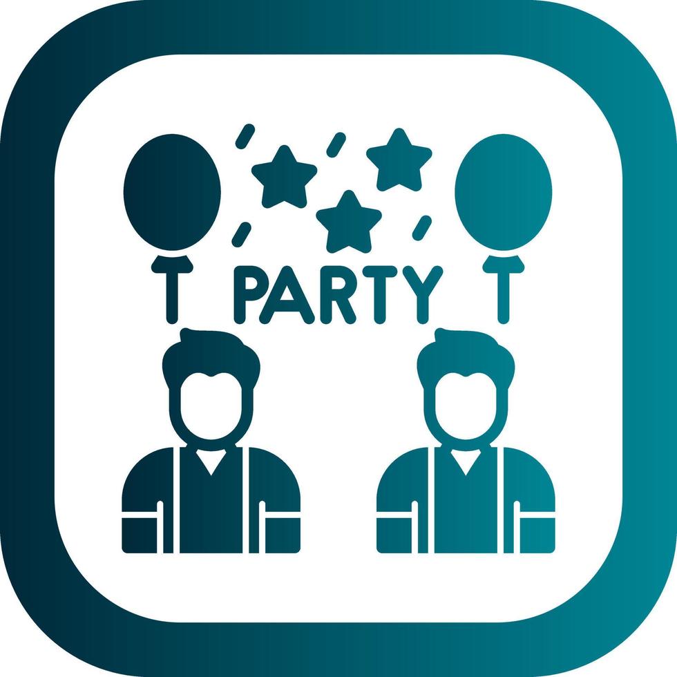 diseño de icono de vector de fiesta