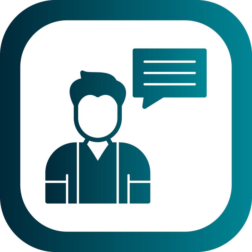 Talk Vector Icon Design