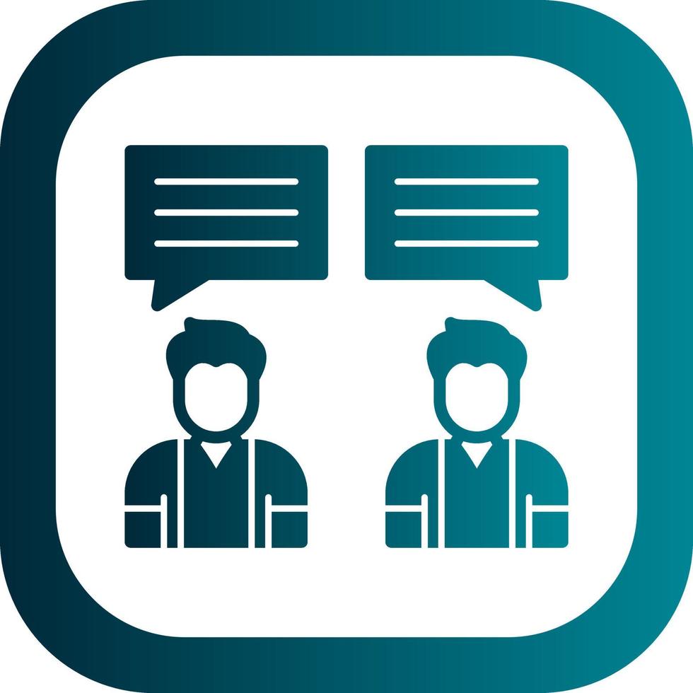Debate Vector Icon Design