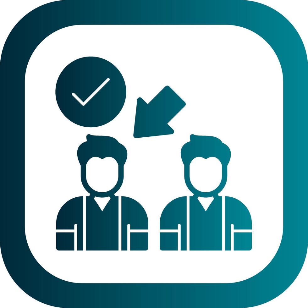 Elected,selected Vector Icon Design