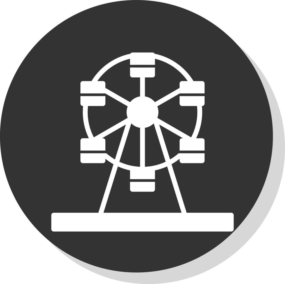 Ferris Wheel Vector Icon Design