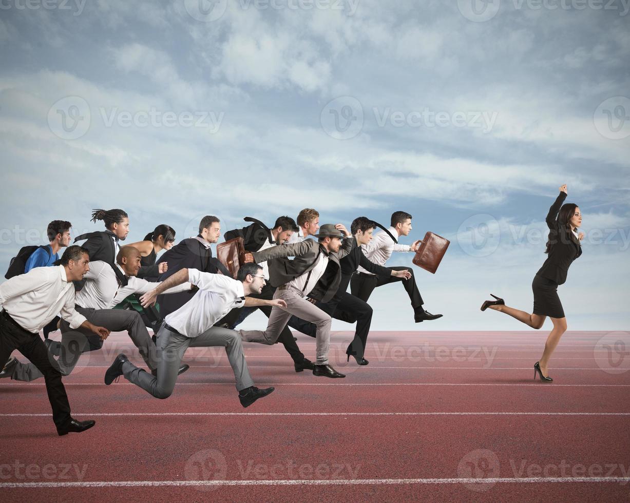 Business competition concept photo