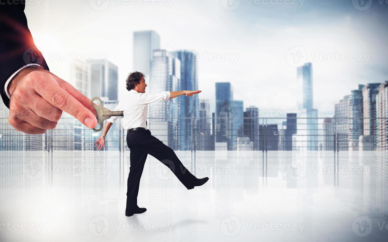 Handling employee concept photo