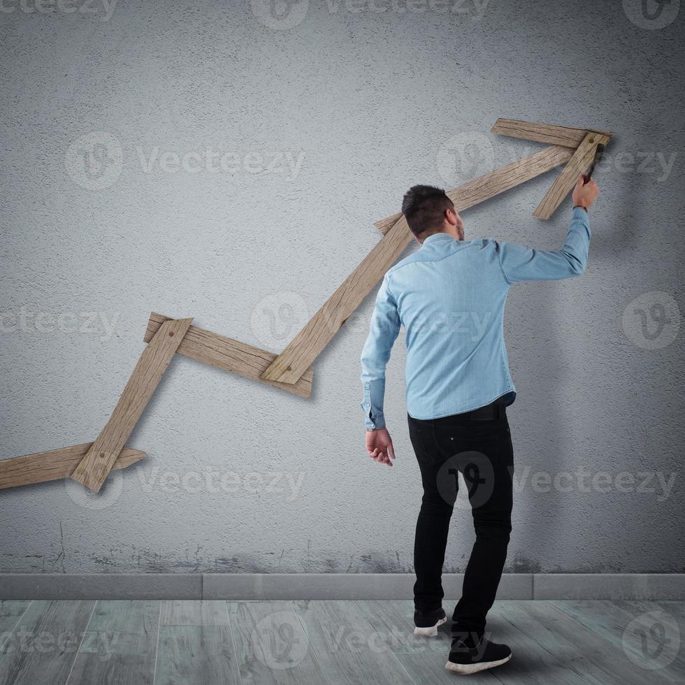 Building success concept photo