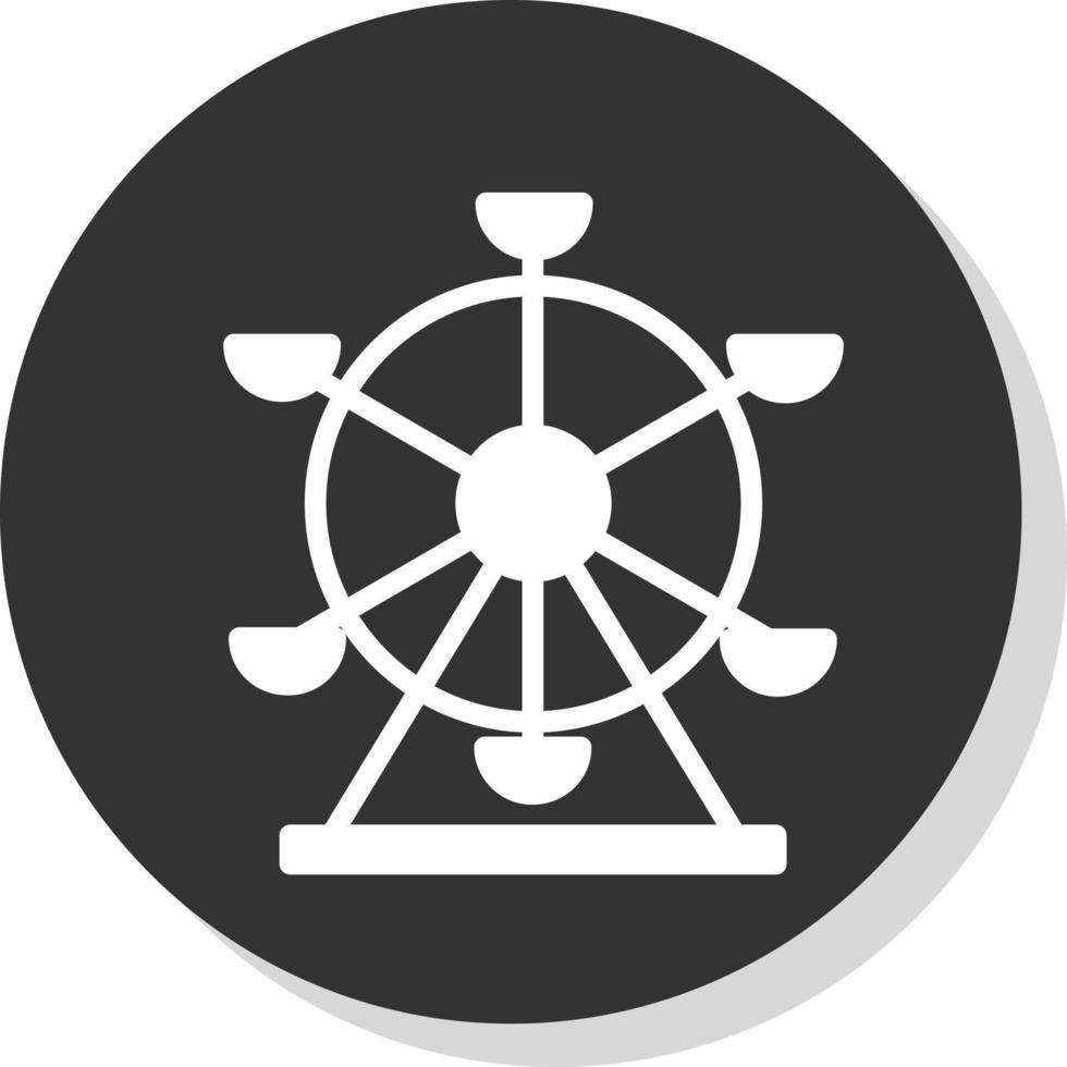 Ferris Wheel Vector Icon Design