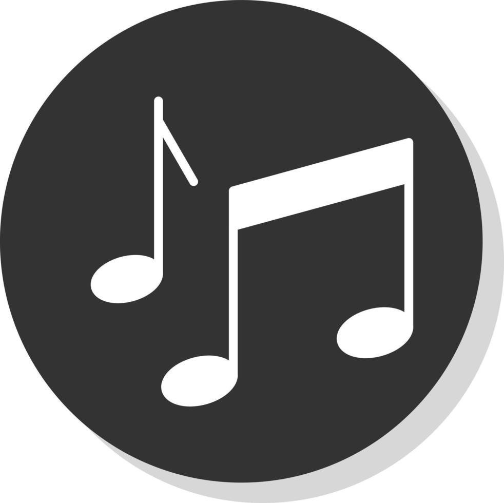 diseño de icono de vector de nota musical