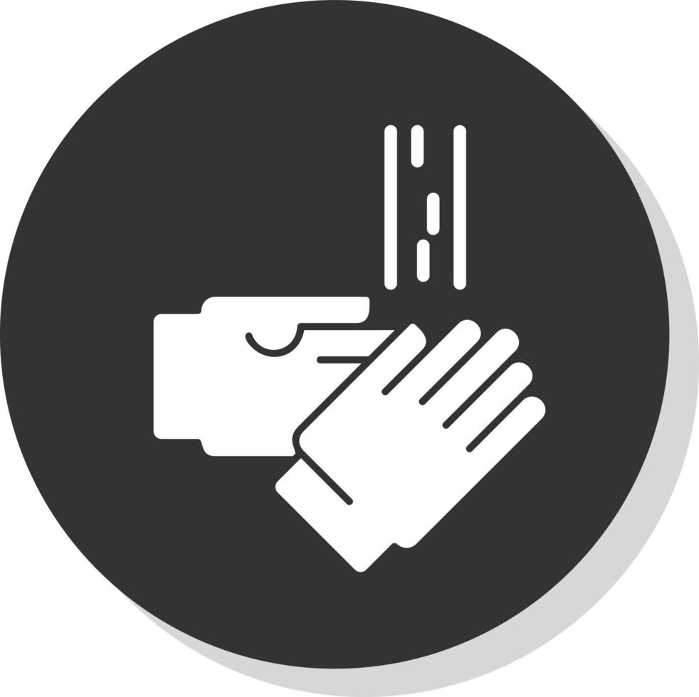 Washing Hands Vector Icon Design