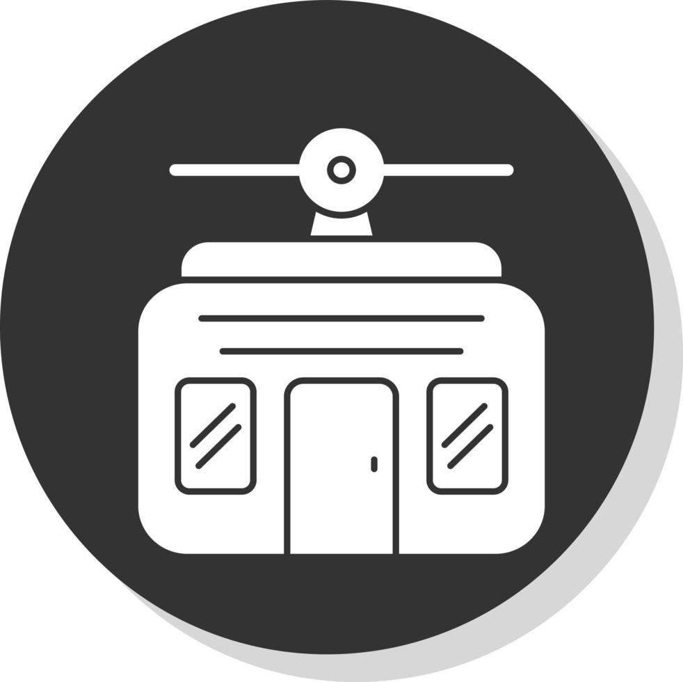 Cable Car Vector Icon Design