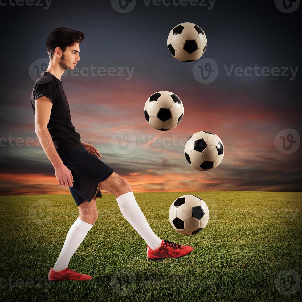 Young soccer player photo