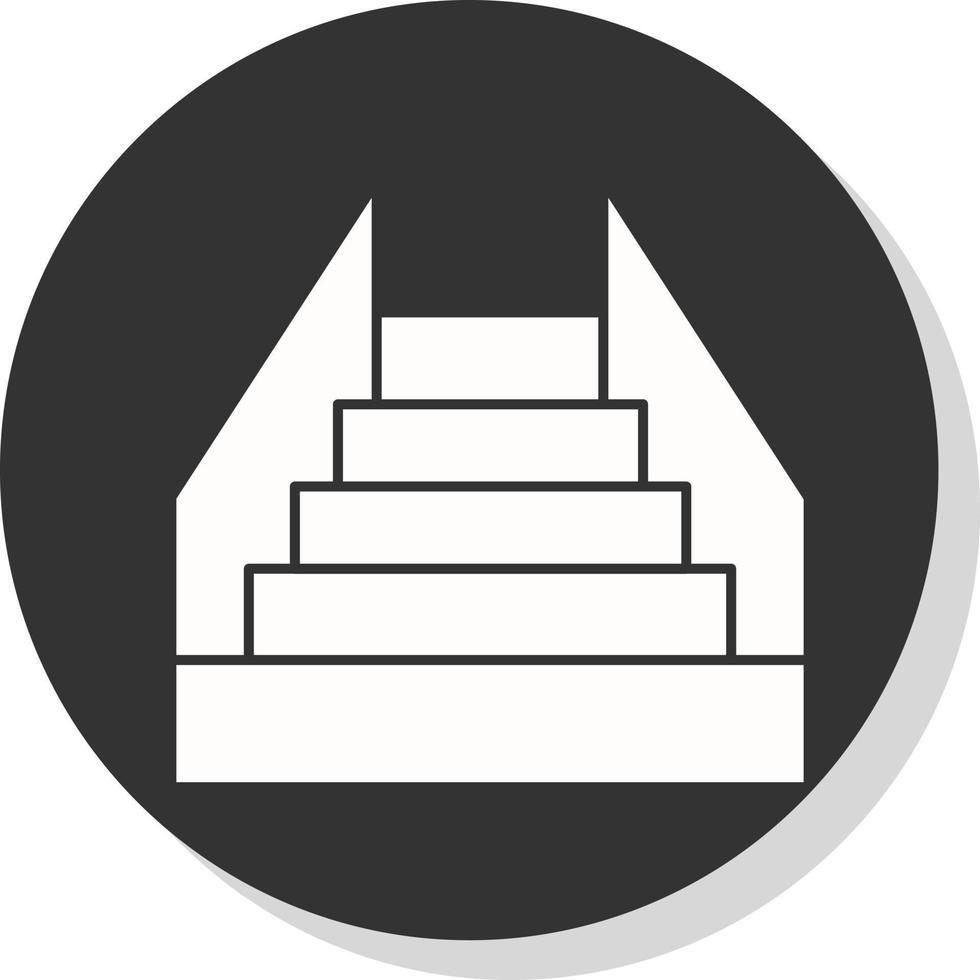 diseño de icono de vector de escalera