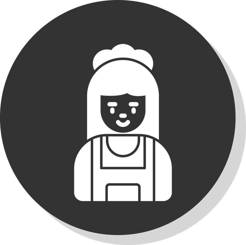 Maid Vector Icon Design