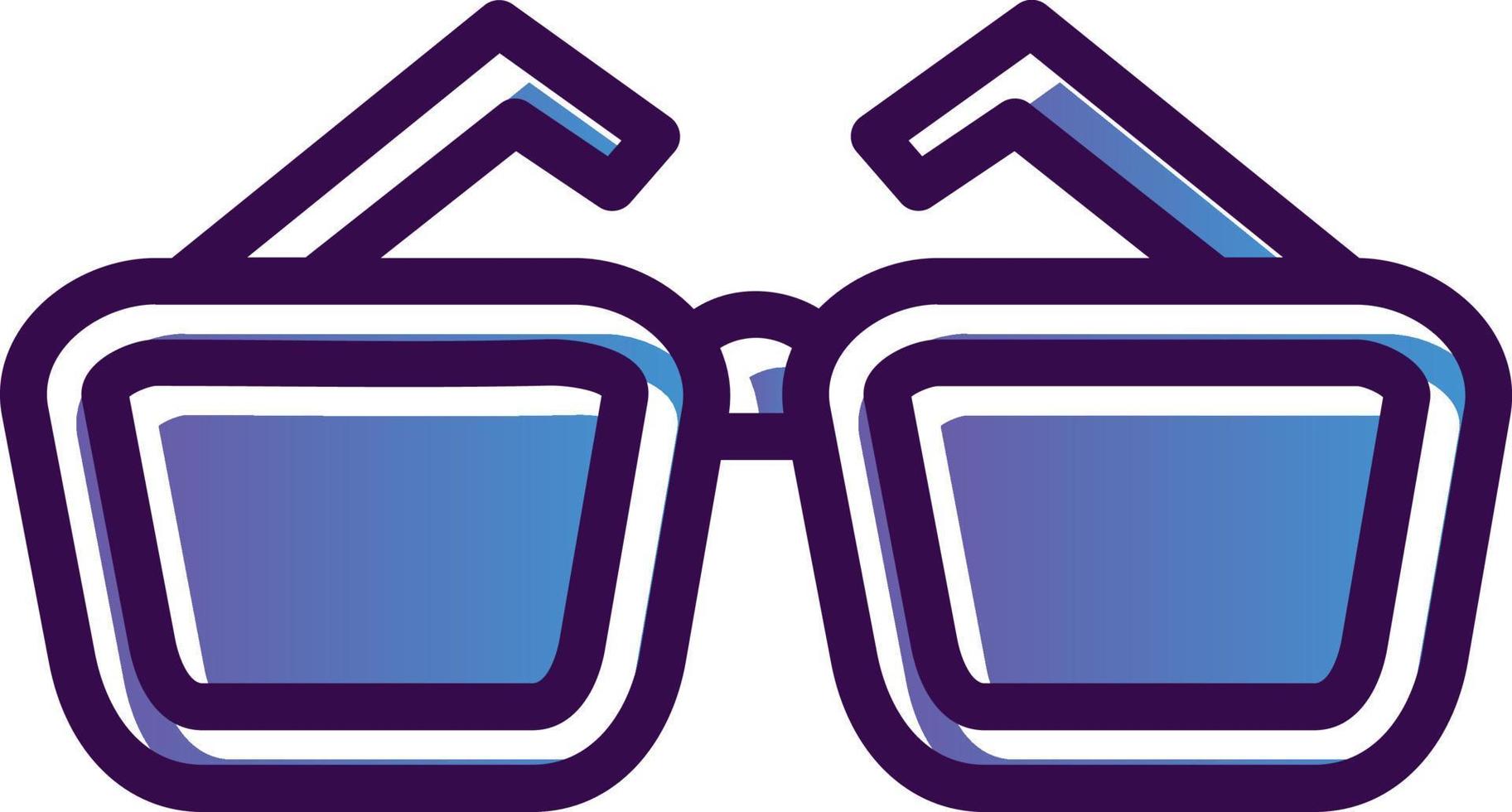 diseño de icono de vector de gafas